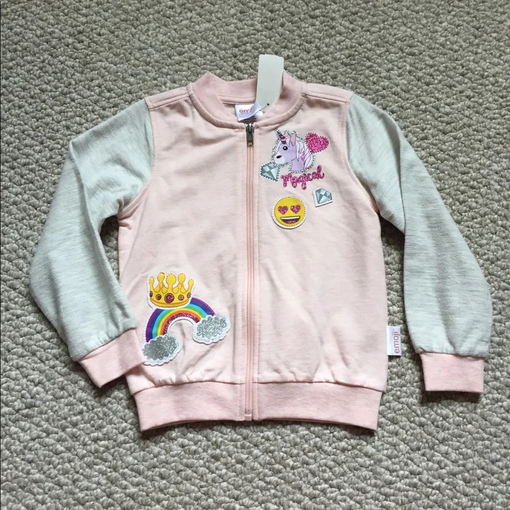 Girls Emoji‎ Sweatshirt Size 4
